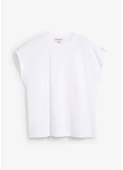 T-shirt boxy con dettagli alle maniche, bonprix