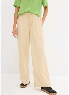 Pantaloni larghi in misto viscosa fluente, bonprix