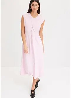 Abito svasato in jersey con dettaglio twist, bonprix