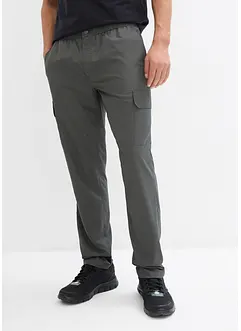 Pantaloni cargo con elastico in vita ultraleggeri, idrorepellenti con finitura Bionic, bonprix