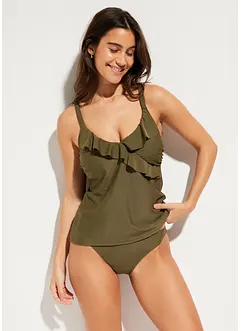 Tankini con volant (set 2 pezzi), bonprix