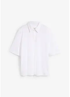 Polo con spalle imbottite in misto viscosa, bonprix