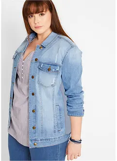 Giacca di jeans con inserti a costine, bonprix