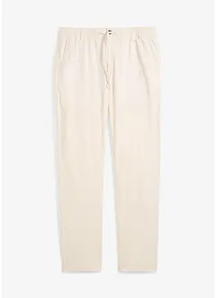 Pantaloni chino in misto lino regular fit, straight, bonprix
