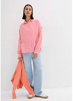 Camicia in mussola a righe, bonprix