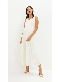 Abito da sposa prémaman con pizzo, satin e georgette, bonprix