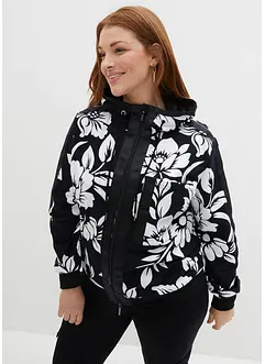 Felpa con zip e cotone, bonprix