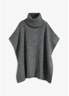 Maglione stile poncho con percentuale di lana, bonprix