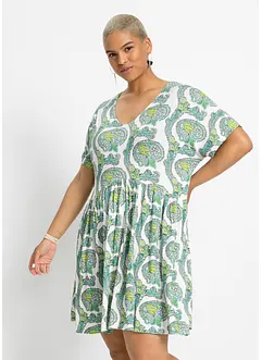 Abito in maglina di misto viscosa e elastan fluente, bonprix