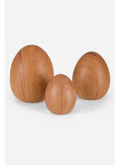 Soprammobile uova di Pasqua simil legno (set 3 pezzi), bonprix