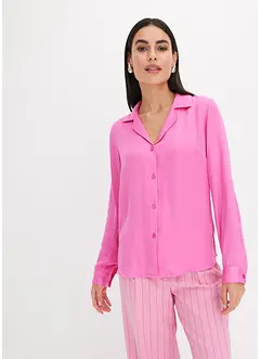 Camicetta in satin di viscosa con collo a revers, bonprix