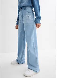 Jeans wide leg, vita media, bonprix
