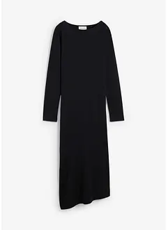 Abito midi asimmetrico in misto viscosa, bonprix