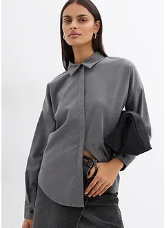 Blusa oversize reversibile in misto viscosa, bonprix