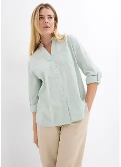 Blusa lunga con maniche arrotolabili, bonprix