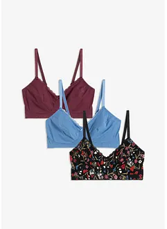 Reggiseno senza ferretto con cotone biologico (pacco da 3), bonprix