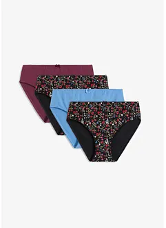 Slip alto con cotone biologico (pacco da 4), bonprix