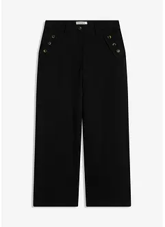 Pantaloni in twill con bottoni decorativi, bonprix