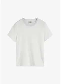 T-shirt con bordo in maglia e filato glitterato, bonprix