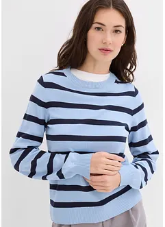 Maglione con maniche lunghe leggermente a palloncino, bonprix