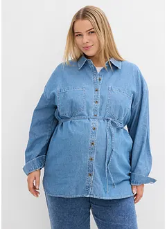 Camicia di jeans prémaman / da allattamento in puro cotone, bonprix