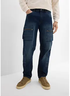 Jeans cargo loose fit, straight, bonprix