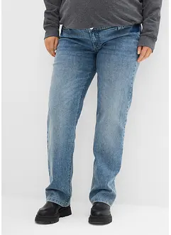 Jeans prémaman 2 in 1 in cotone biologico da indossare sia prima che dopo il parto, straight, bonprix