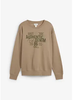 Felpa con stampa, loose fit, bonprix