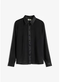 Blusa in chiffon leggermente trasparente, bonprix