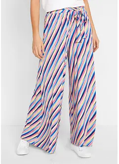 Pantaloni a palazzo in jersey di misto viscosa morbido, bonprix