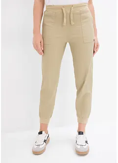 Pantaloni in twill con cinta comoda, bonprix