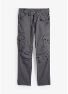 Pantaloni cargo in puro cotone relaxed fit, straight, bonprix