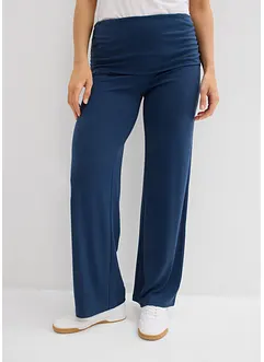Pantaloni in jersey con cinta risvoltabile, bonprix