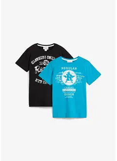 T-shirt in puro cotone biologico (pacco da 2), bonprix