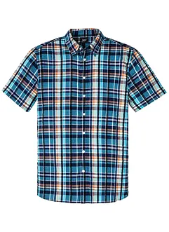 Camicia a maniche corte in seersucker di puro cotone, bonprix