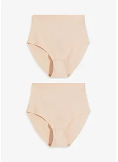 Slip contenitivo senza cuciture con effetto modellante leggero (pacco da 2), bonprix