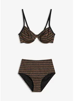 Bikini glitterato con ferretto (set 2 pezzi), bonprix