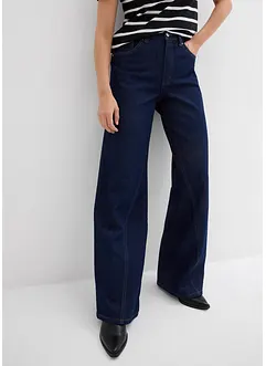 Jeans wide leg, vita alta, bonprix