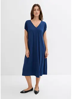 Abito in jersey di misto viscosa con scollo a V, bonprix