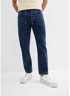 Jeans elasticizzati relaxed fit con elastico in vita, straight, bonprix