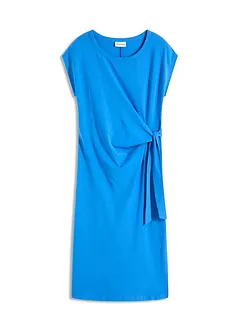 Abito di jersey in misto cotone elasticizzato con nodo al lato, bonprix