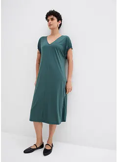 Abito in jersey di misto viscosa con scollo a V, bonprix