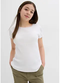 Maglia a costine in puro cotone biologico, bonprix