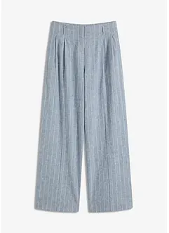 Pantaloni con pinces in misto lino, bonprix