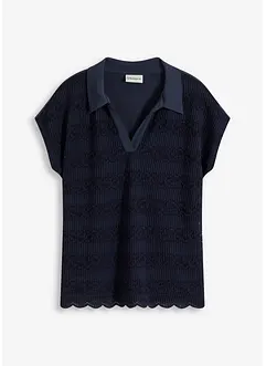 Polo con pizzo, bonprix