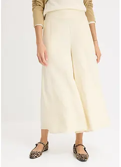 Pantaloni culotte con leggero effetto crinkle, bonprix