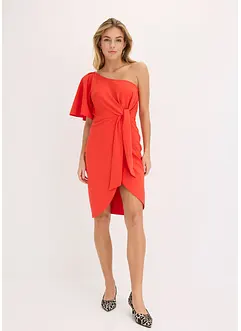 Abito monospalla con arricciatura, bonprix