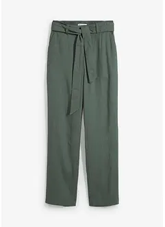 Pantaloni in misto lino e viscosa leggero, bonprix