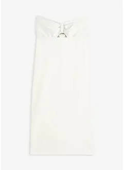 Abito a fascia con satin lucido, bonprix