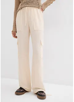 Pantaloni cargo in tessuto fluente, bonprix